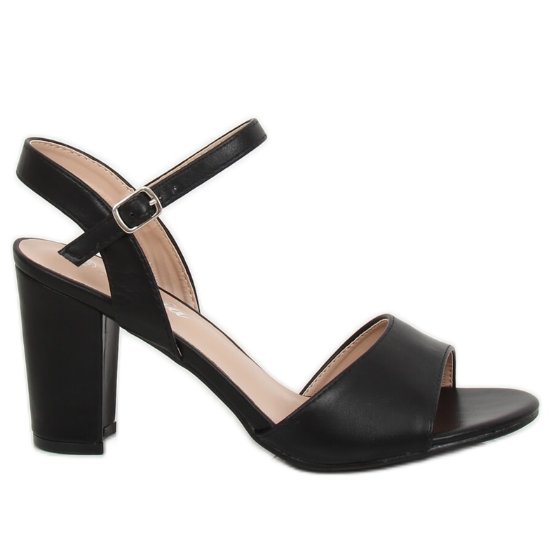 Sandale negre cu toc înalt FZ583 Negru