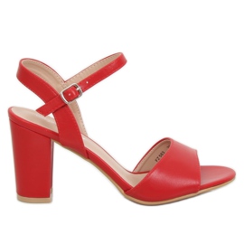 Sandale cu toc roșu FZ583 Roșu roşu