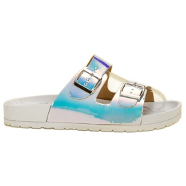 Seastar Papuci Holo pentru femei alb multicolor