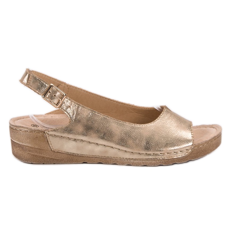 Goodin Sandale Cu Sclipici galben