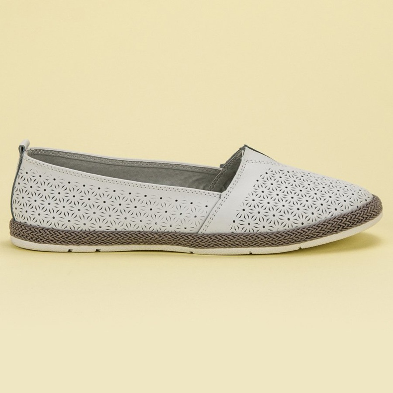 Goodin Sliponul din piele alb