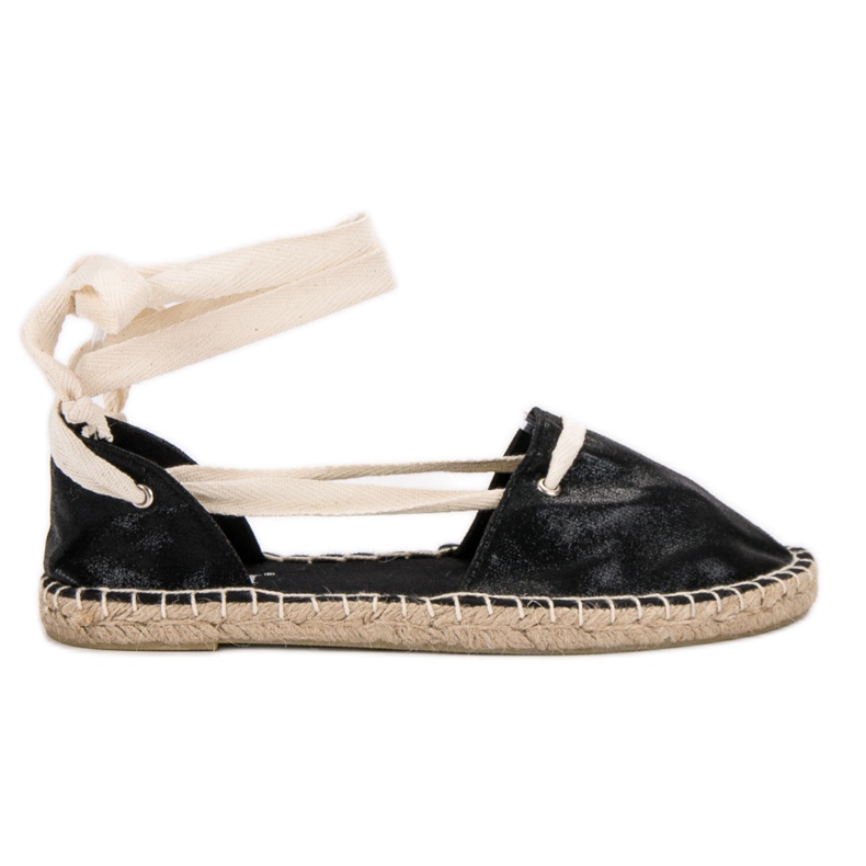 Cm Paris Espadrile înnodate negru