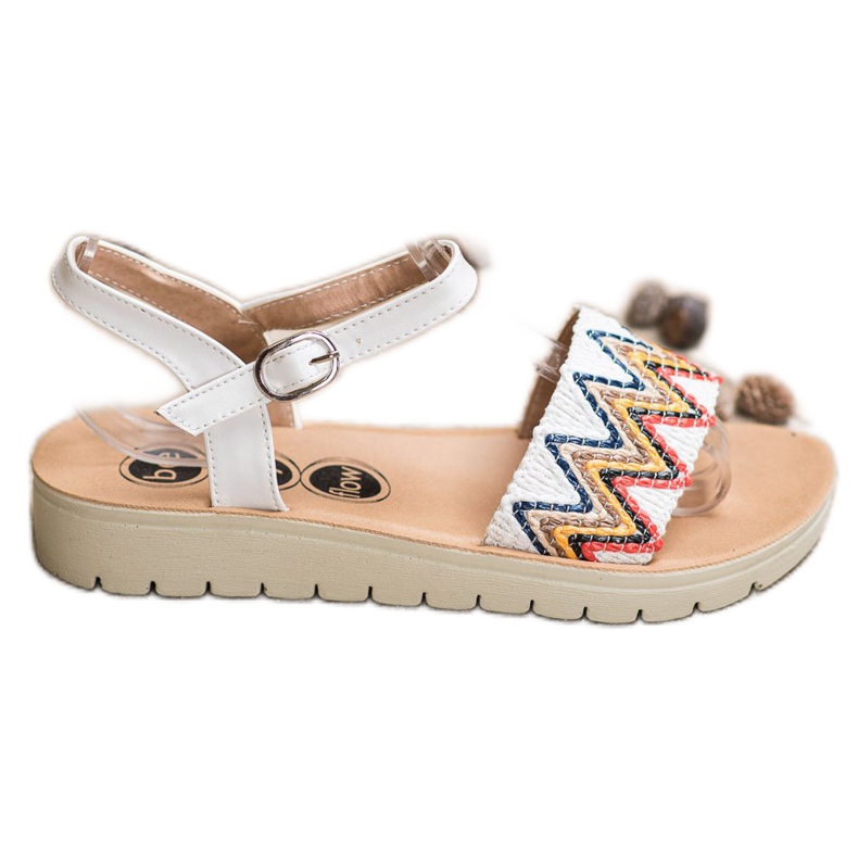 SHELOVET Sandale casual alb