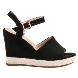 Best Shoes Sandale negre negru