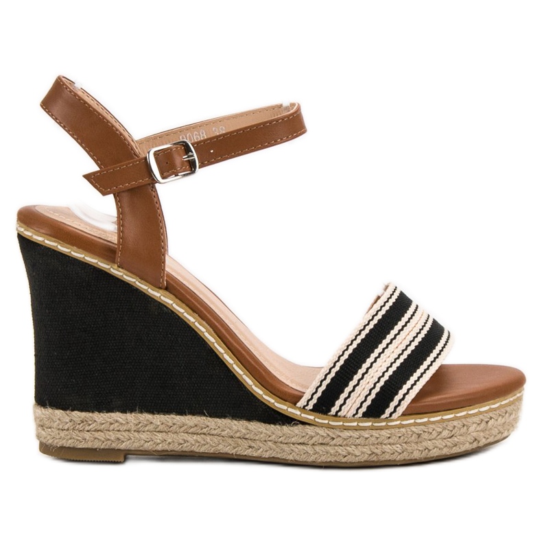Primavera Sandale cu toc casual negru