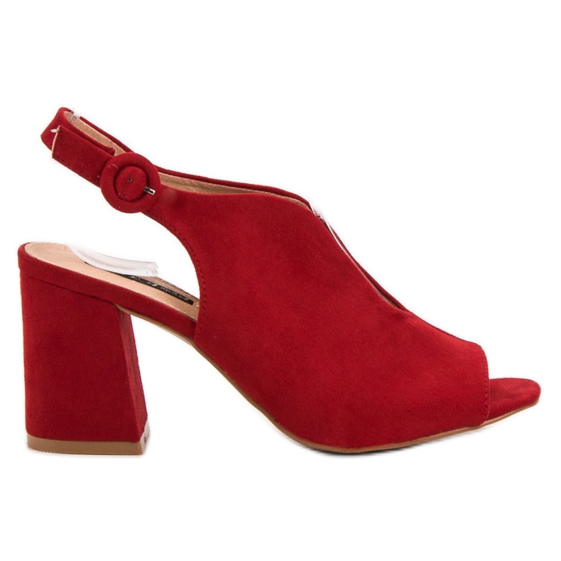Milaya Sandale închise elegante roșu