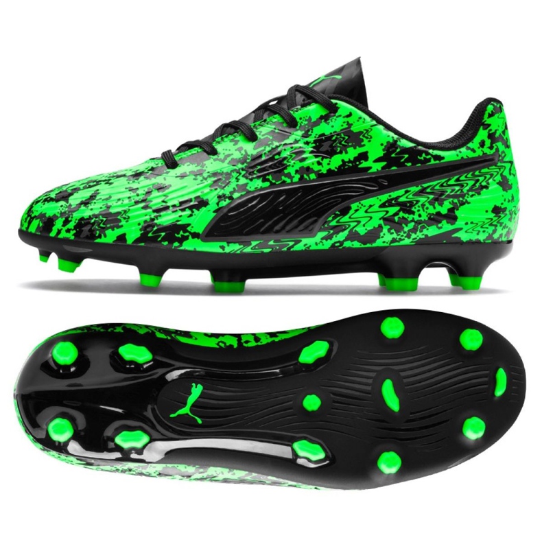 Ghete de fotbal Puma One 19.4 Fg Ag Jr 105501 03 multicolor verde