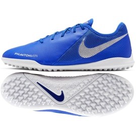 Pantofi de fotbal Nike Phantom Vsn Academy Tf M AO3223-410 albastru multicolor