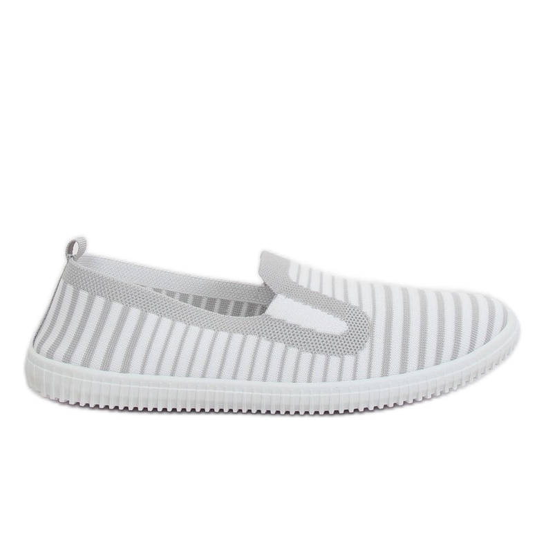 Gri XJ-2909 Adidași gri slipon alb