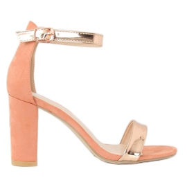 Sandale roz GF-WL-35 roz pe stâlp