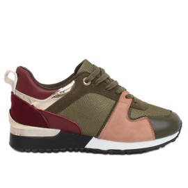Pantofi sport verzi B-01 Green Army verde multicolor