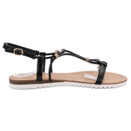 SHELOVET Sandale negre negru
