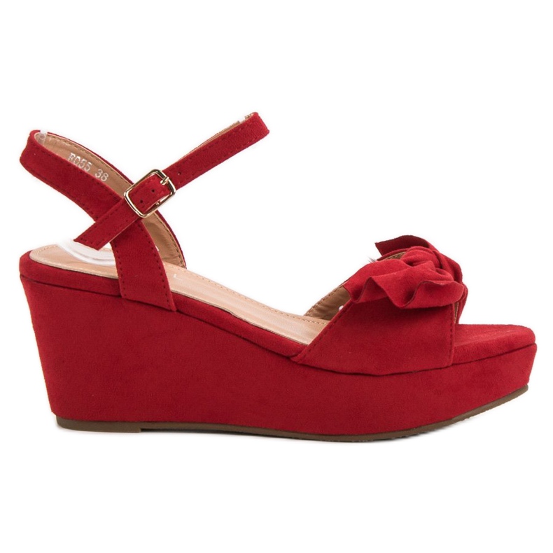 SHELOVET Sandale pe platformă roșu
