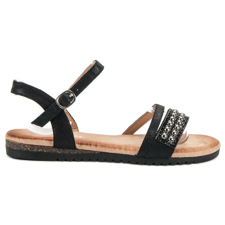 Groto Gogo Sandale Cu Sclipici negru Groto Gogo Sandale Cu Sclipici negru