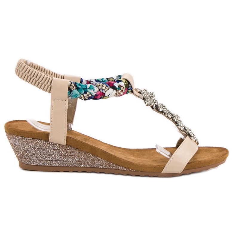 SHELOVET Sandale Cu Ornamente maro SHELOVET Sandale Cu Ornamente maro