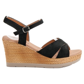 SHELOVET Sandale negre negru SHELOVET Sandale negre negru