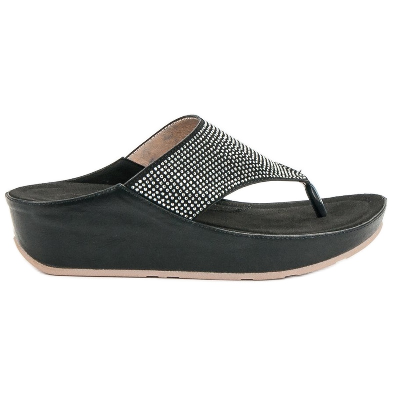 Kylie Flip-flops cu pană negru