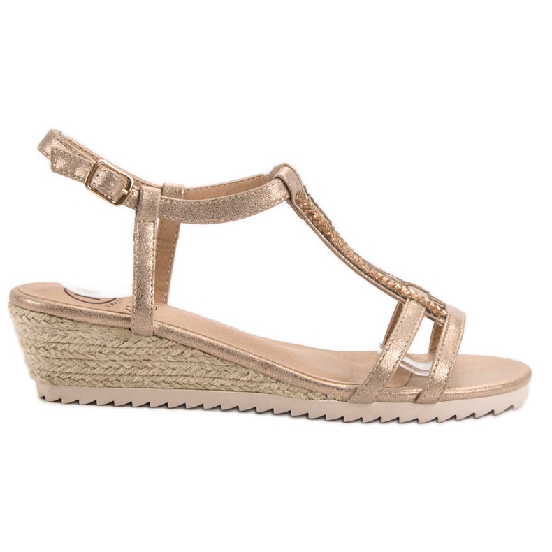 Kylie Sandale cu pene confortabile galben