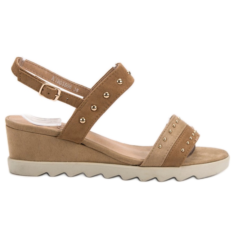 Kylie Sandale cu pietre de stras maro