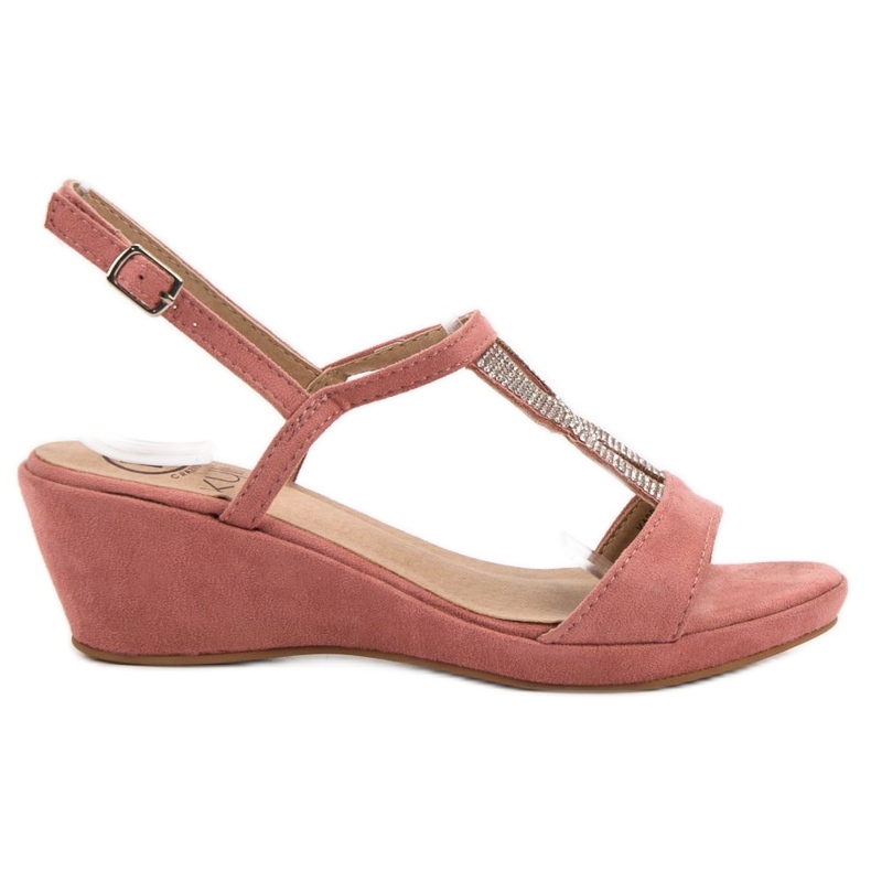 Kylie Sandale roz cu cristale