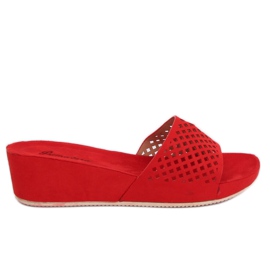 Papuci ajurati roșii JS-03 Roșu roşu