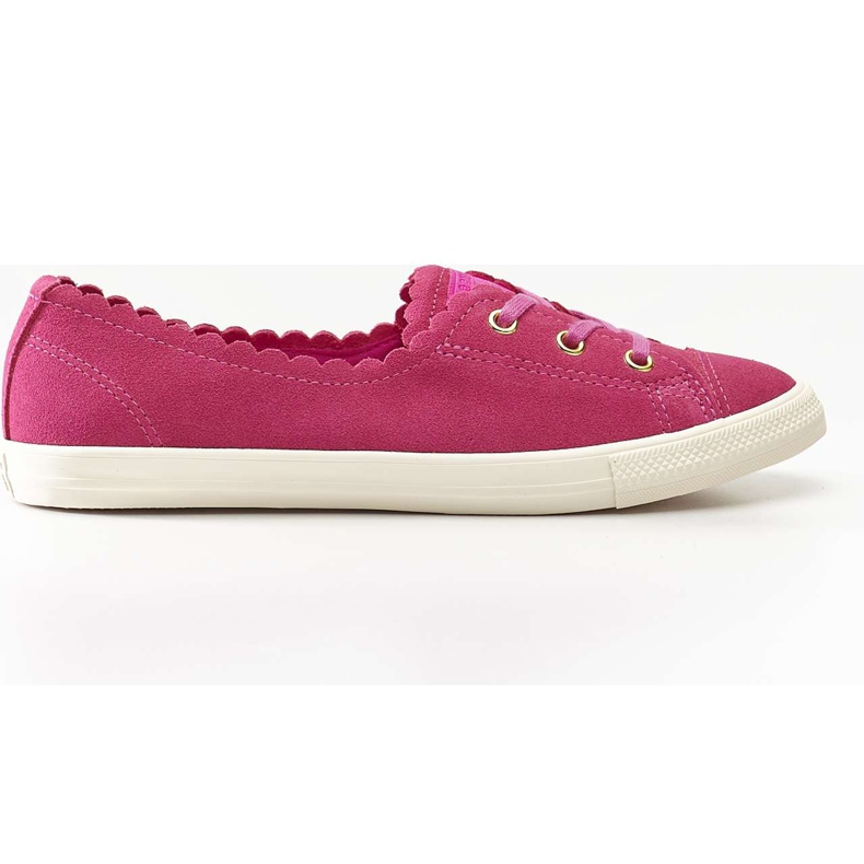 Converse Chuck Taylor All Star Ballet Scallop 484 Activă Fuschia Gold Egret multicolor roz