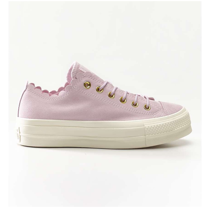 Converse Chuck Taylor All Star Lift Scallop 500 Spumă de culoare roz de aur violet