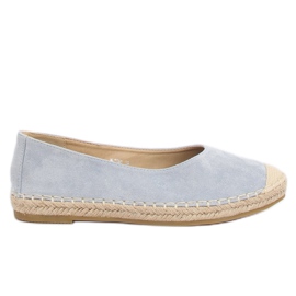 Espadrile cu balerină albastră N-2980 L.BLUE albastru