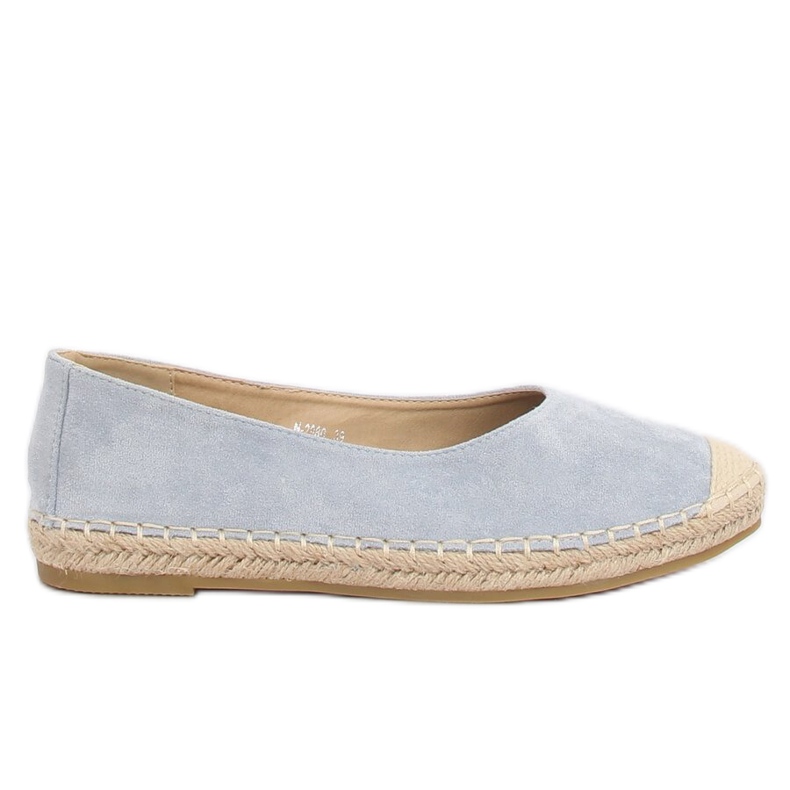 Espadrile cu balerină albastră N-2980 L.BLUE albastru Espadrile cu balerină albastră N-2980 L.BLUE albastru