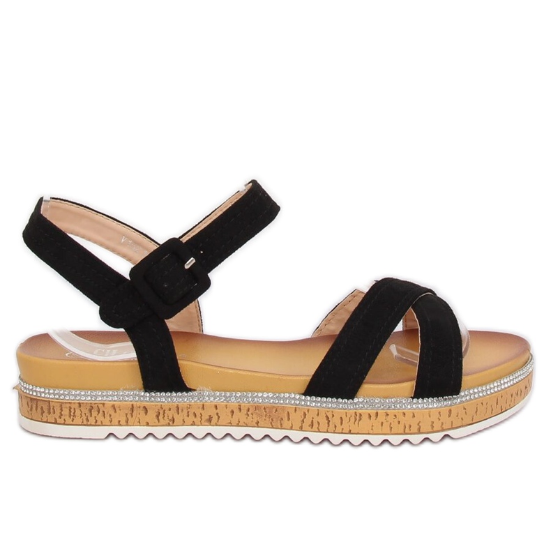 Sandale dama negre Y1521 Negre negru