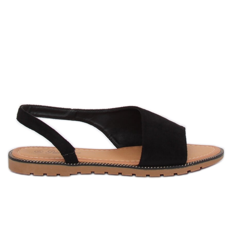 Sandale asimetrice pentru femei negre 982 Negre negru