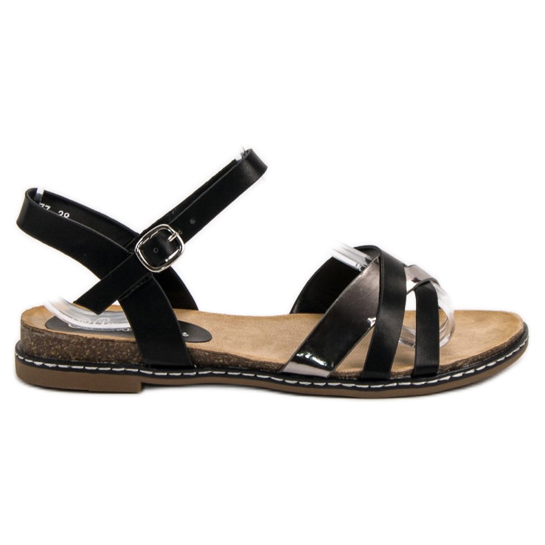 SHELOVET Sandale casual negru