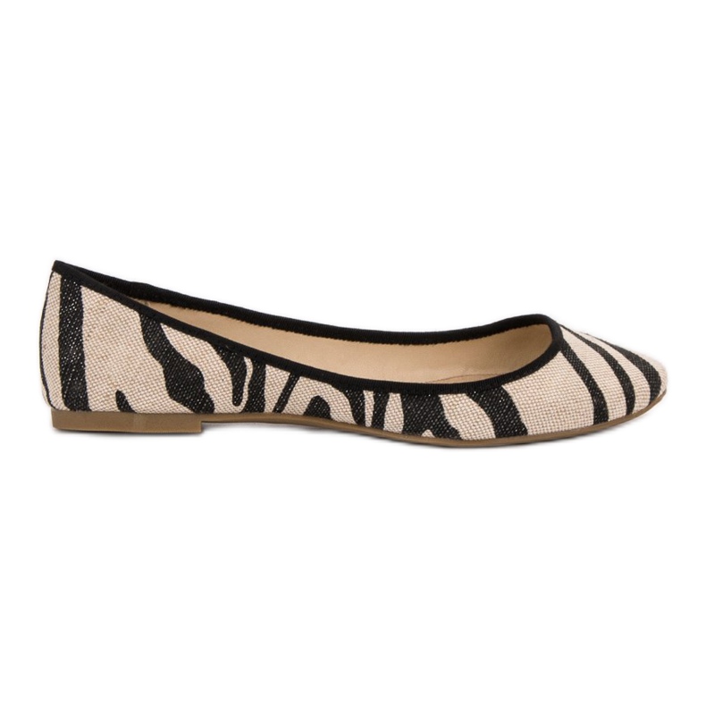 SHELOVET Animal Print Ballerina maro