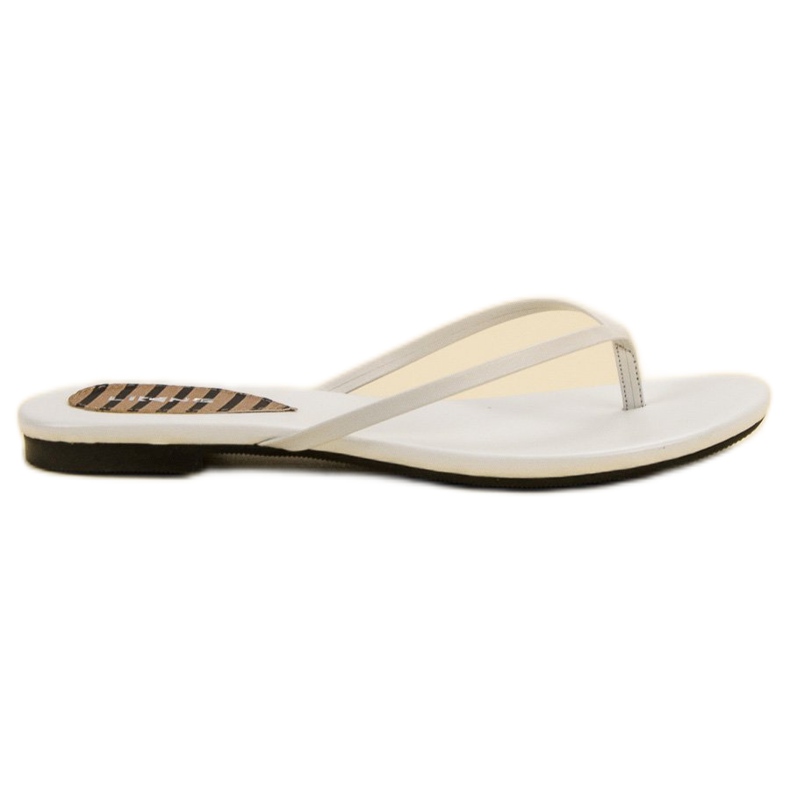 SHELOVET Flip-flops clasice alb