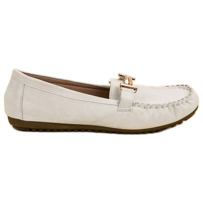 Top Shoes Mocasini albi pentru femei