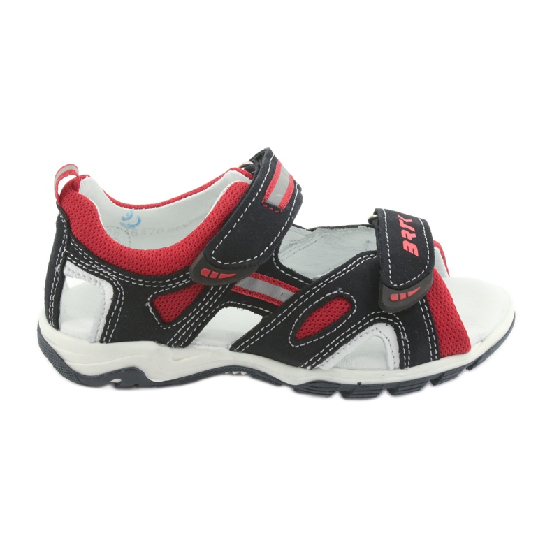 Bartek Sandale din piele Băieți Velcro 16176 Navy-Red albastru Bartek Sandale din piele Băieți Velcro 16176 Navy-Red albastru