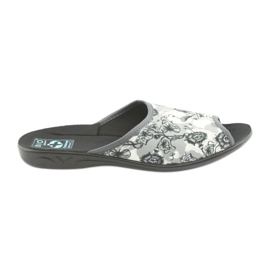 Papuci de damă Adanex 23981 gri negru ecru
