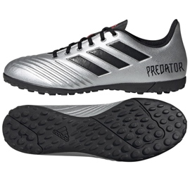 Ghete de fotbal Adidas Predator 19.4 Tf M F35634 multicolor argint