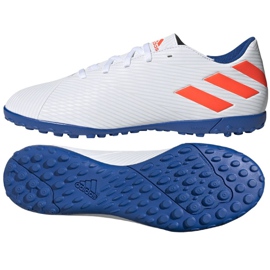 Ghete de fotbal Adidas Nemeziz Messi 19.4 Tf M F34549 multicolor alb Ghete de fotbal Adidas Nemeziz Messi 19.4 Tf M F34549 multicolor alb