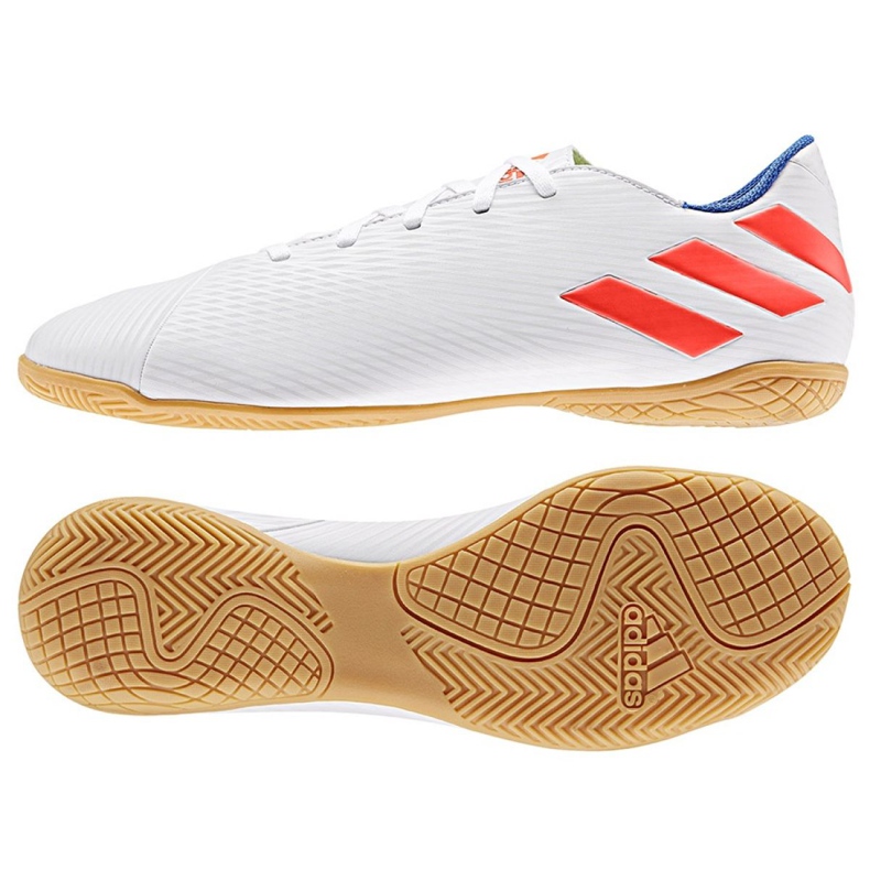 Încălțăminte de interior adidas Nemeziz Messi 19.4 In M F34550 alb alb Încălțăminte de interior adidas Nemeziz Messi 19.4 In M F34550 alb alb