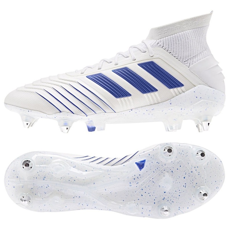 Ghete de fotbal Adidas Predator 19.1 Sg M D98055 alb alb Ghete de fotbal Adidas Predator 19.1 Sg M D98055 alb alb