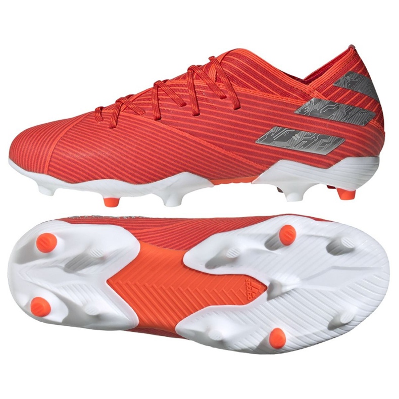 Ghete de fotbal adidas Nemeziz 19.1 Fg Jr F99955 roșu roșu Ghete de fotbal adidas Nemeziz 19.1 Fg Jr F99955 roșu roșu