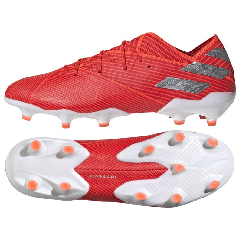 Ghete de fotbal Adidas Nemeziz 19.1 Fg M F34408 roșu roșu Ghete de fotbal Adidas Nemeziz 19.1 Fg M F34408 roșu roșu