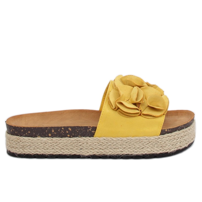 Papuci espadrile galbeni N-35 Galbeni