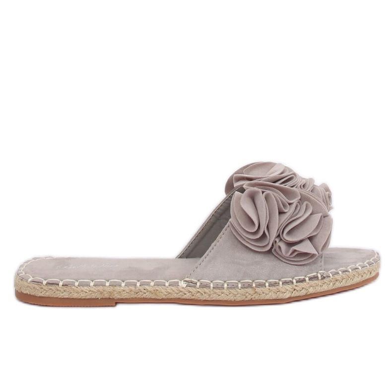 Gri Papuci gri pentru femei L2777 Gri maro