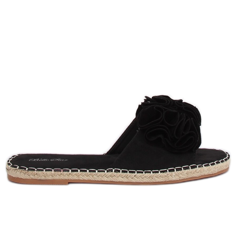 Papuci negri pentru femei negri L2777 Negru