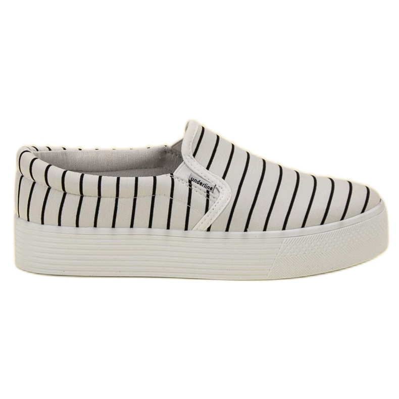 SHELOVET Sliponi cu dungi albe