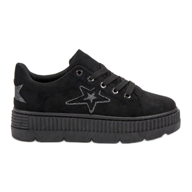 SHELOVET Suede Creepers negru