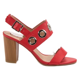 Kylie Sandale cu toc roșu roşu