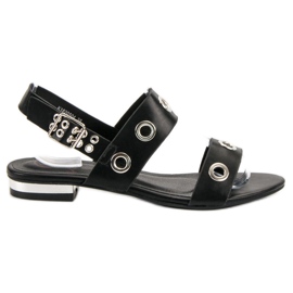 Kylie Sandale negre casual negru Kylie Sandale negre casual negru